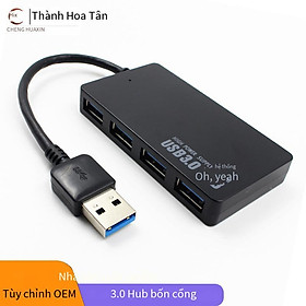 Đảm bảo chất lượng máy tính USB mini 3.0 tốc độ cao siêu mỏng Hub one drag 4 bộ chia usb mở rộng đa giao diện 4 cổng hub