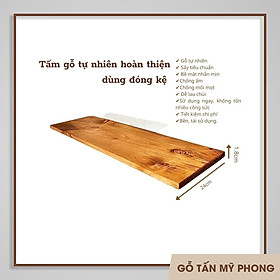 Mua Tấm gỗ tự nhiên đóng kệ  làm bậc cầu thang - Màu tối