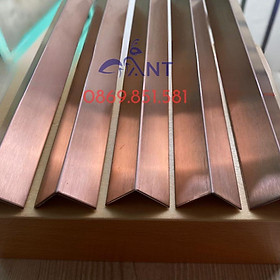 Mua Nẹp inox V15 hồng xước  Nẹp v inox  chỉ inox trang trí  loại dày 0.8li bào chấn vuông góc  thanh dài 2m44