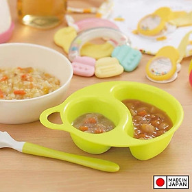 Hình ảnh Set 2 bát ăn dặm chia ngăn Inomata - Nhật