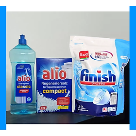 Combo 3 sản phẩm bột rửa chén bát Alio chuyên dùng cho máy rửa bát