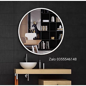 Mua Gương tròn treo tường cao cấp  gương khung kim loại mạ vàng gold luxury siêu sang