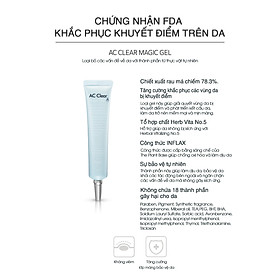 Gel hỗ trợ điều trị Mụn Ac Clear Magic Gel - The Plant Base - Loại bỏ các vấn đề về da