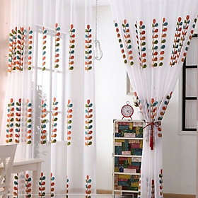 Mua RÈM VOAN THÊU HOA LÁ SIZE 2M NGANG X 2.7M CAO (1 TẤM)