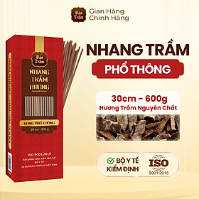 Nhang Trầm Hương – Hộp Đỏ | Bảo Trầm – Hương Trầm Tự Nhiên, Hương Dịu Nhẹ, Thắp Hằng Ngày
