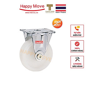 Mua Bánh xe nylon tải nhẹ inox 304 càng cố định 50-65-75mm - Happy Move Thái Lan