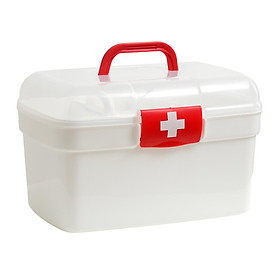 First Aid Storage Box Bins Multipurpose Container First Aid Storage Case for Cosmetic