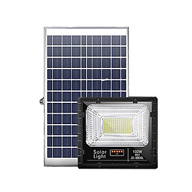 Mua Đèn pha năng lượng mặt trời JINDIAN nhôm đúc nguyên khối  công suất 100W  Model: JD-8800L NÂNG CẤP 2020