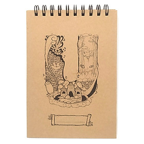 Sổ Sketchbook Alphabet - Hình Chữ U