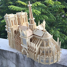Đồ chơi lắp ráp gỗ 3D Mô hình Nhà Thờ Đức Bà G-P151
