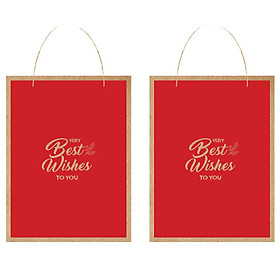 Combo 2c Túi đựng quà, túi giấy Kraft T17 - 18x24x8cm (429)