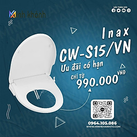 Mua Nắp bồn cầu thông minh Inax CW-S15VN  nắp bồn cầu rửa cơ 2 vòi  không sử dụng điện  phù hợp với các bồn cầu
