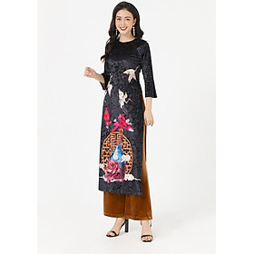 Áo dài cách tân nhung LAMER L61A19T065
