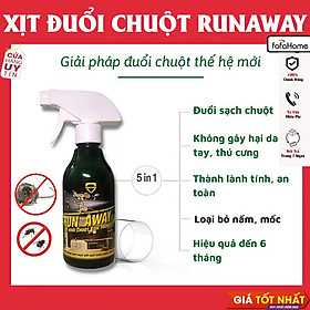 Mua Xịt Đuổi Chuột Run Away - Không Mùi  An Toàn - Xua Đuổi Chuột  Gián  Côn Trùng ... Chỉ Sau 1 Lần Xịt