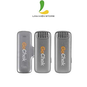 Mua Micro thu âm không dây GoChek B02 Pro -  Thiết bị ghi âm công nghệ đen không dây 2.4G hỗ trợ cổng cắm Lightningg- Hàng nhập khẩu