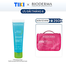 Gel rửa mặt tạo bọt, không chứa xà phòng Bioderma Sebium Gel Moussant - 45ml