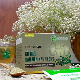 Trà Túi Lọc Cỏ Mực (Nhọ Nồi) &  Đậu Đen Xanh Lòng 60g (20gói x 3g) Dược Liệu Hồng Lan