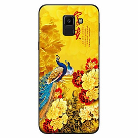 Ốp Lưng Dành Cho Điện Thoại Samsung Galaxy J6 2018 - Chim Công Và Hoa