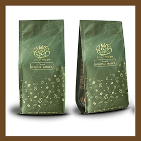 Quà Giáng sinh - Cà Phê Arabica và Robusta Rang Xay Nguyên Chất 100% Real Bean Coffee (500g)