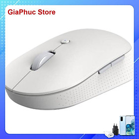 Chuột Không Dây Xiaomi Mi Dual Mode Wireless Mouse Silent Edition - Màu trắng - Hàng Chính Hãng