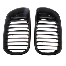 Grill Grilles for for for BMW E46 4 door 3 Series Saloon Touring 02-05 Facelift Black Pack of 2