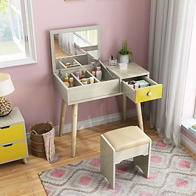 Mua Bàn trang điểm 1 ngăn kéo như hình gồm ghế đi kèm