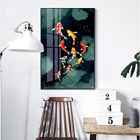Mua Tranh treo tường phòng khách  phòng ngủ -Tranh treo 1 tấm dọc M26694/ Gỗ MDF cao cấp phủ kim sa/ Chống ẩm mốc  mối mọt/Bo viền góc tròn