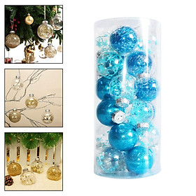 24x Xmas Tree Decorations Christmas Balls Ornaments for Holiday Wedding Yard