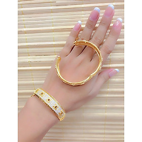 Vong tay ngôi sao nhỏ đính xoàn mạ vàng 18k