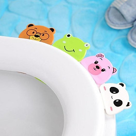 Mua Sỉ 100 Miếng Nhựa Lật Bồn Cầu Thiết Kế Thông Minh Nhỏ Gọn 00274
