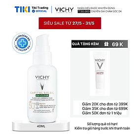 Kem chống nắng dành cho da dầu mụn Vichy UV-Clear Anti-Imperfections 40ml