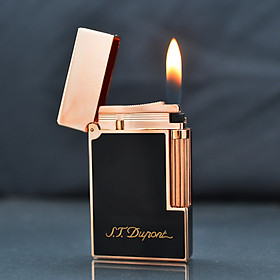 Mua Vỏ Hột Quẹt Bật Lửa Gas Đá Upon Sơn Mài Đen Nắp Mạ Màu D131H