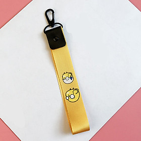 Móc khóa dây Strap dây vải DAY-DT-gà dây vàng