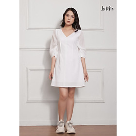 Đầm Suông Chiffon Tay Nhún, Chít Ben Ngược Maxivic, La Mộc - LM012218