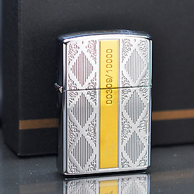 Mua Hột Qụet Bật Lửa Xăng Đá Z92013 Họa Tiết Hình Thoi sang trọng - Dùng Xăng Bấc Đá Cao Cấp