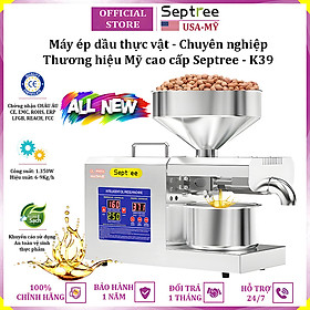Mua Máy ép dầu ăn thực vật thế hệ mới dùng kinh doanh sản xuất thương hiệu Mỹ Septree K39 - Công suất 1350W - Hàng nhập khẩu (Bảo Hành 1 Năm)