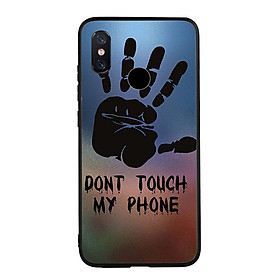 Ốp lưng viền TPU cho Xiaomi Mi 8 - Dont Touch My Phone