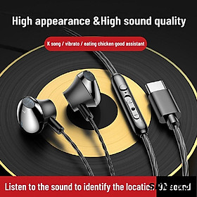 2022 New Bass Stereo HIFI Tai Nghe Có Dây Với Mic 3.5mm/Loại C cắm