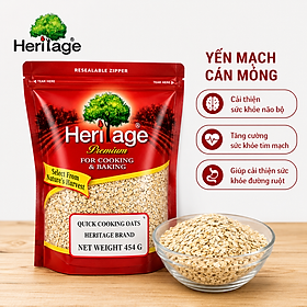 YẾN MẠCH cán mỏng – OATS (454gr) - Sản phẩm của Tập đoàn Heritage