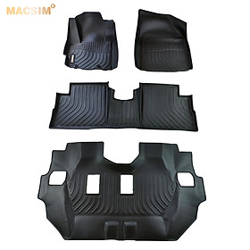 Thảm lót sàn xe ô tô Mitsubishi Xpander New Nhãn hiệu Macsim chất liệu nhựa TPE cao cấp màu đen
