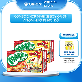 Combo 2	Bánh Cá Marine Boy Orion vị Tôm Nướng Môi Đỏ 35g/hộp