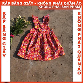 Rập đầm hở lưng cho bé - Rập giấy A0 mã R276 (BẢN VẼ)