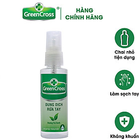 Xịt Rửa Tay Green Cross Hương Trà Xanh Chai 70ml