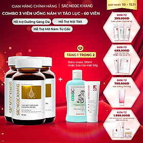 Combo 3 Hộp Sắc Ngọc Khang Vi tảo lục làm mờ sạm nám hiệu quả