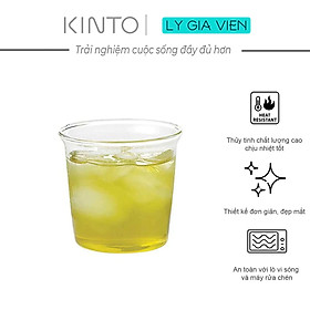 Hình ảnh Cốc Thủy Tinh Uống Trà Xanh Kinto Cast Green Tea Glass 180ml