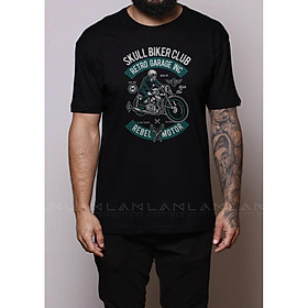 HOT ÁO SKULL BIKER RETRO