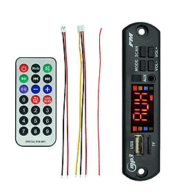 Multifunction BT MP3 Player Decoding Board with Remote Control 12V for Auto