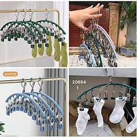 Mua COMBO 3 MÓC TREO ĐỒ LÓT  TẤT VỚ CÓ KHÓA CHỐNG GIÓ  CHỐNG TRƯỢT ( màu ngẫu nhiên)