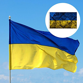 Ukraine Flag 90x150cm Ukrainian National Flag for Holiday Yard Decoration