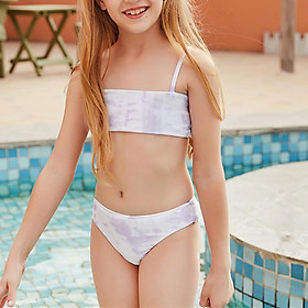 2021 Bikini Áo Dễ Thương Đẩy Lên Đồ Bơi Quần Lót Vụ Nổ Đi Biển Bơi Brasil Cho Bé Gái - 160